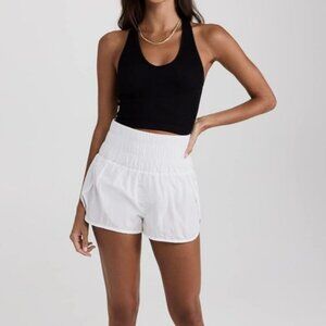 Free People Movement Women's The Way Home Shorts in Optic White size L NWT